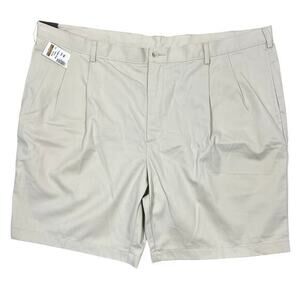 Jos. A Bank Pleated Traveler's Shorts Men Sz 46 Stone Preppy Vacation Casual NEW